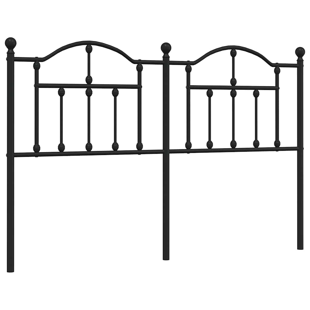 Metalno zamjensko uzglavlje crno 150 cm