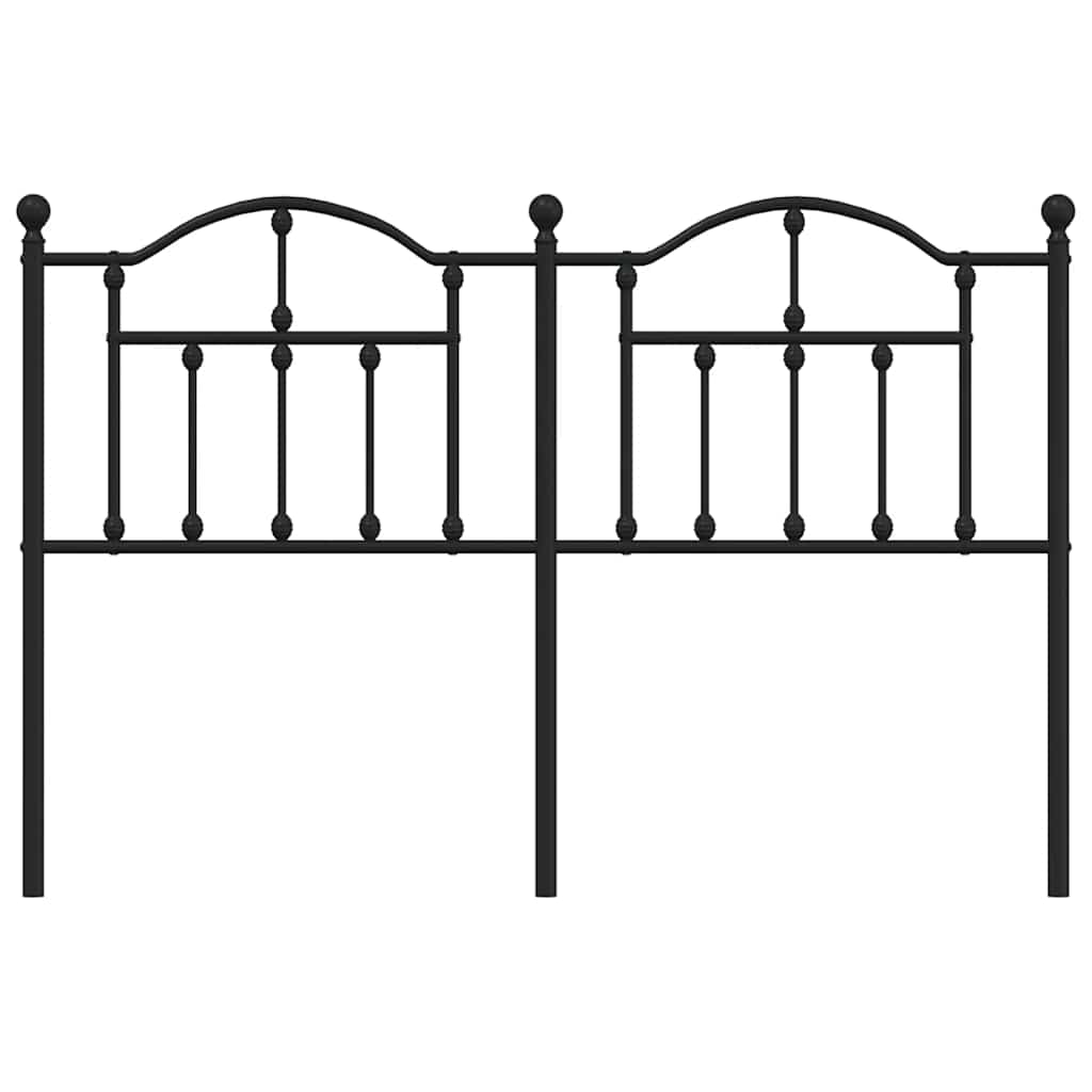 Metalno zamjensko uzglavlje crno 150 cm
