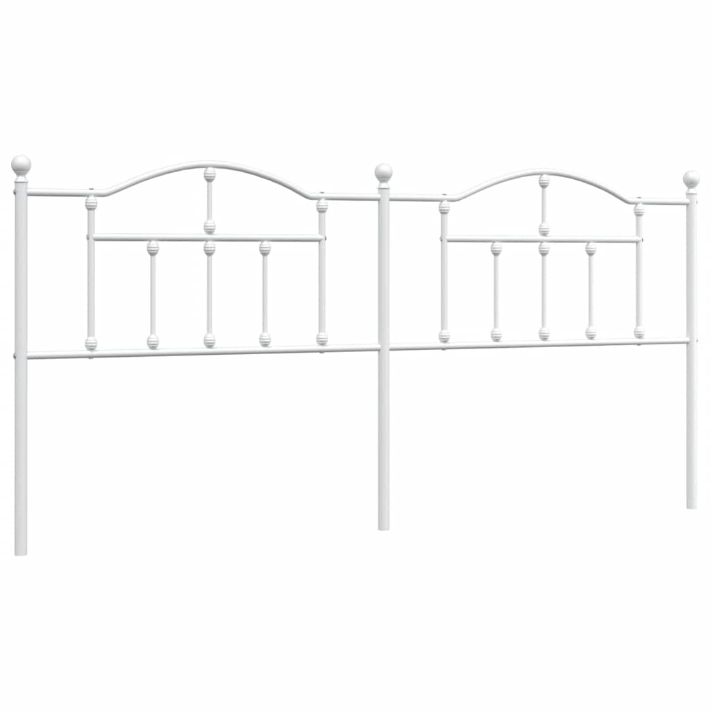 Metalno zamjensko uzglavlje bijelo 193 cm