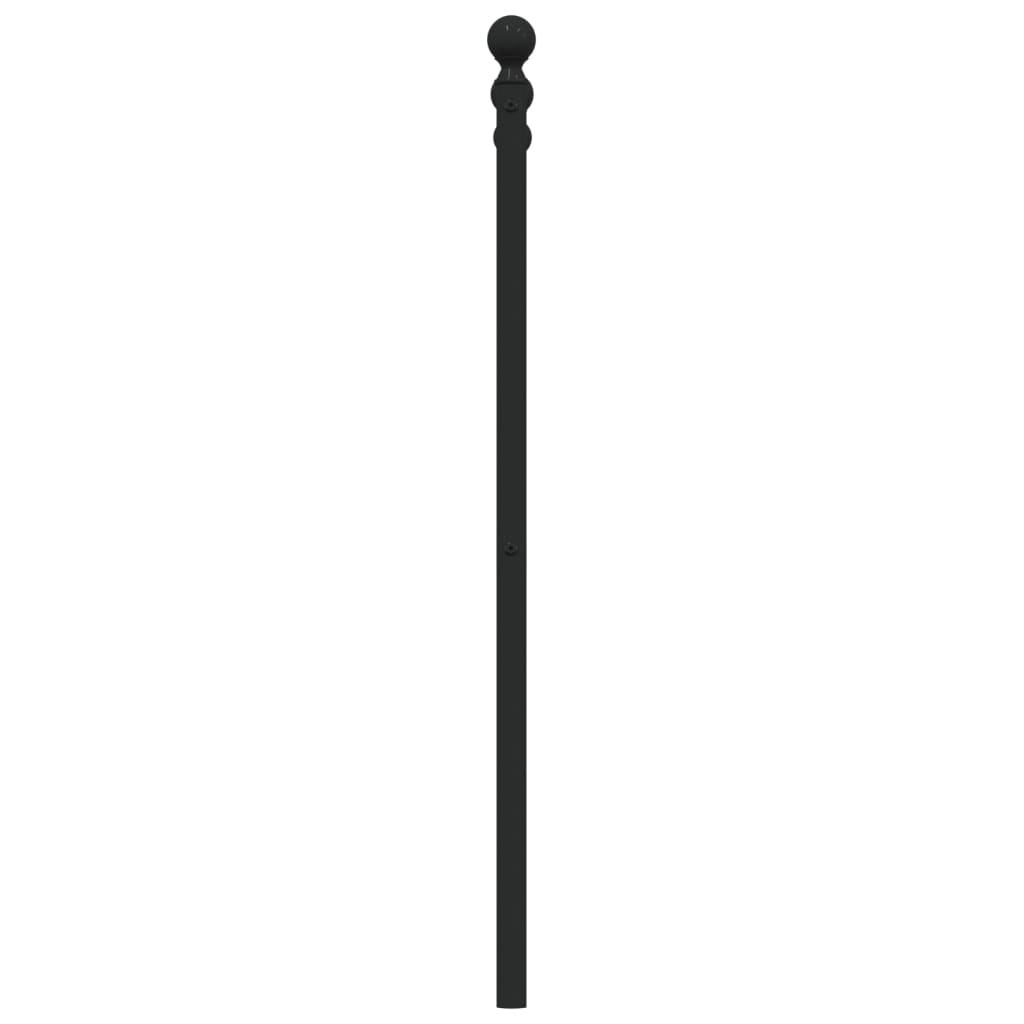 Metalno zamjensko uzglavlje crno 75 cm