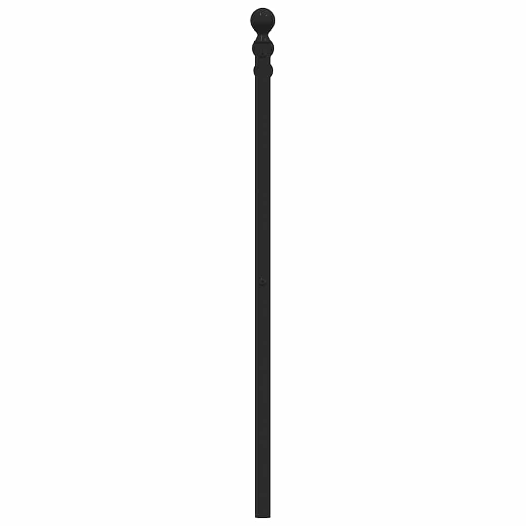 Metalno zamjensko uzglavlje crno 100 cm