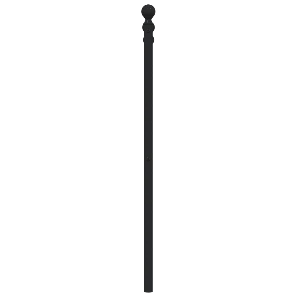 Metalno zamjensko uzglavlje crno 120 cm