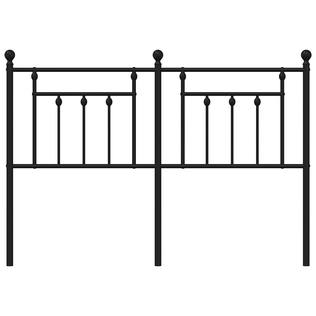 Metalno zamjensko uzglavlje crno 150 cm