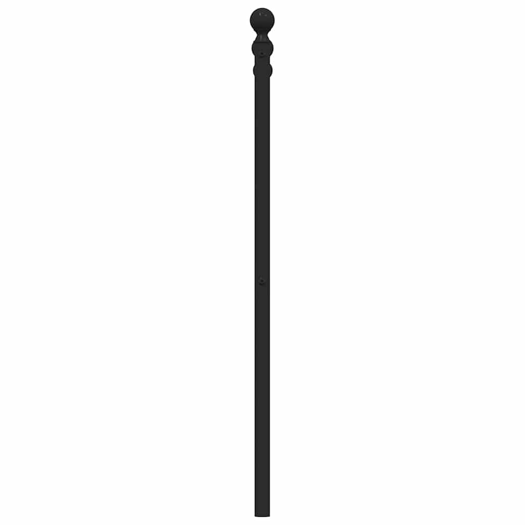 Metalno zamjensko uzglavlje crno 160 cm