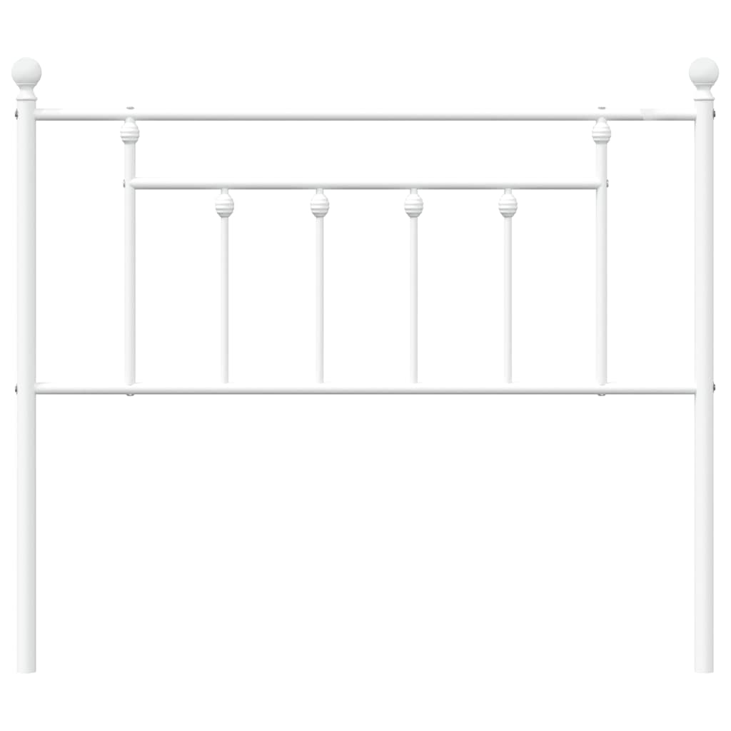 Metalno zamjensko uzglavlje bijelo 100 cm