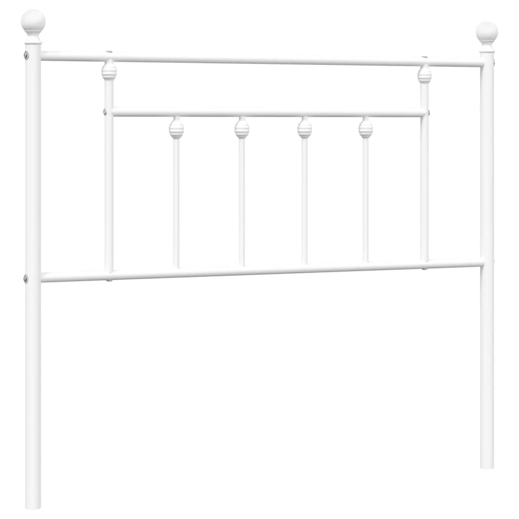 Metalno zamjensko uzglavlje bijelo 107 cm