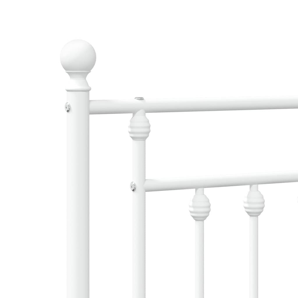 Metalno zamjensko uzglavlje bijelo 150 cm