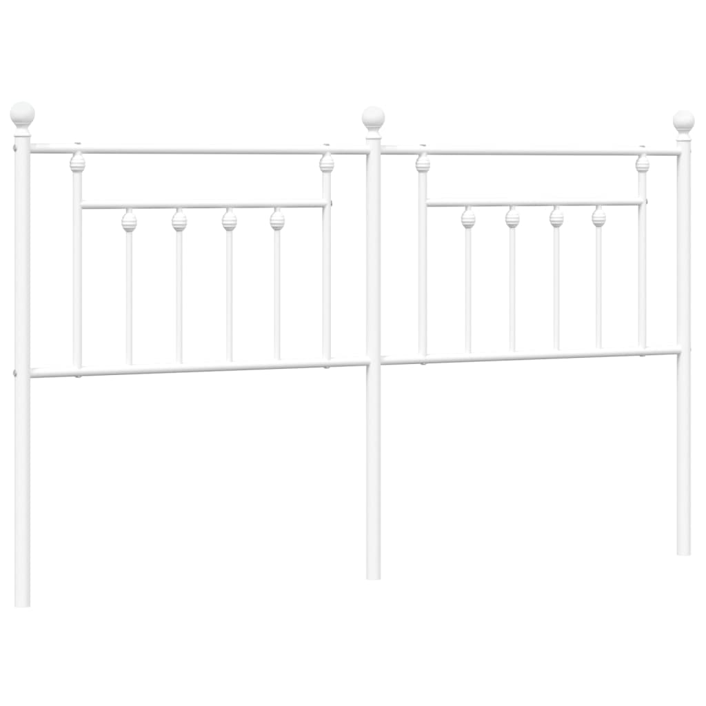 Metalno zamjensko uzglavlje bijelo 160 cm