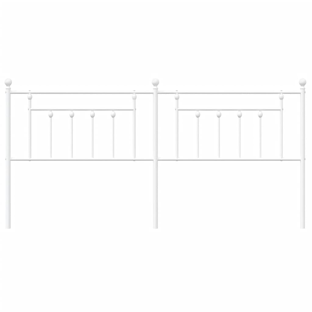 Metalno zamjensko uzglavlje bijelo 200 cm