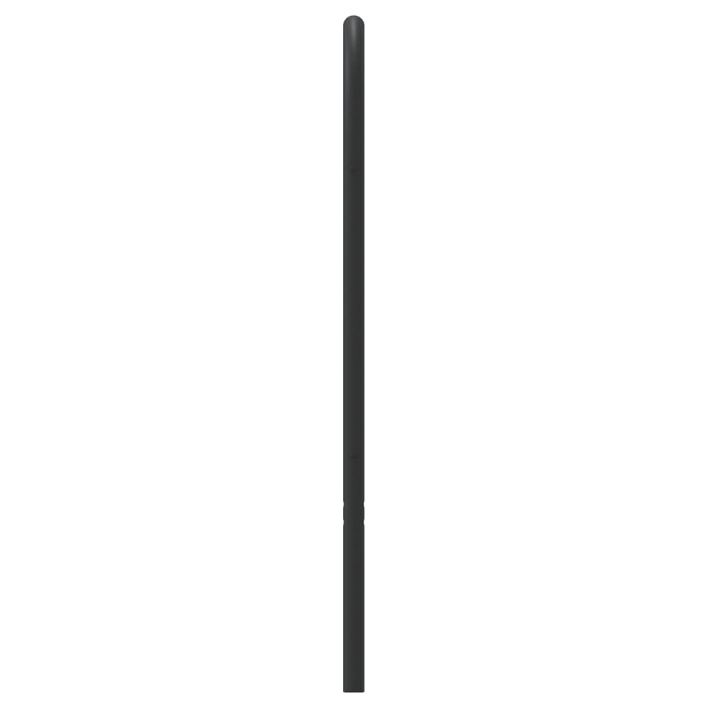 Metalno zamjensko uzglavlje crno 75 cm