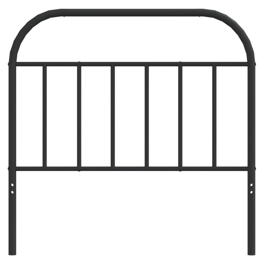 Metalno zamjensko uzglavlje crno 107 cm