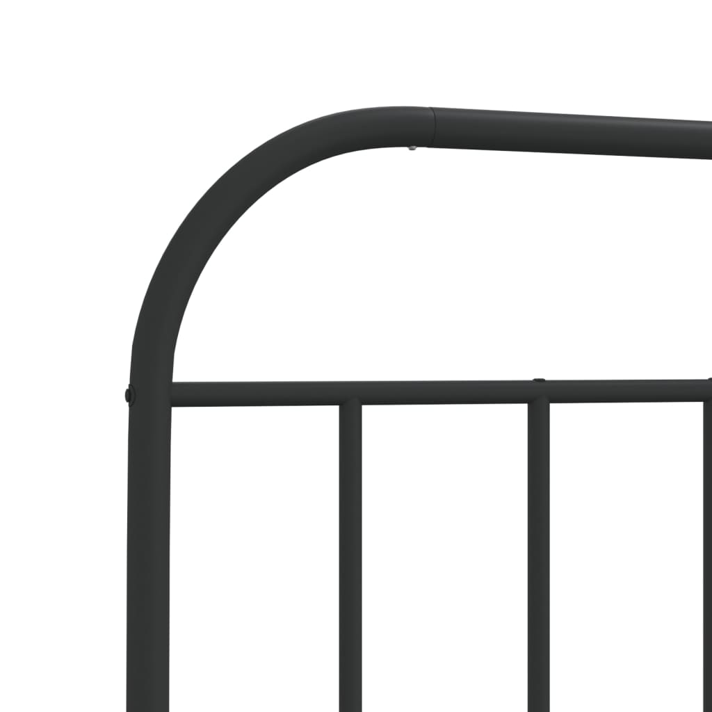 Metalno zamjensko uzglavlje crno 107 cm