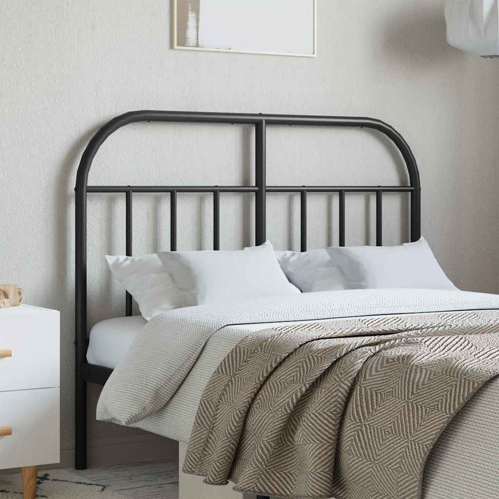 Metalno zamjensko uzglavlje crno 120 cm