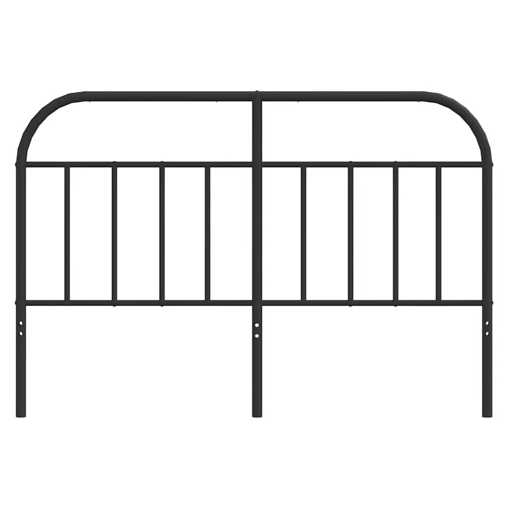 Metalno zamjensko uzglavlje crno 135 cm