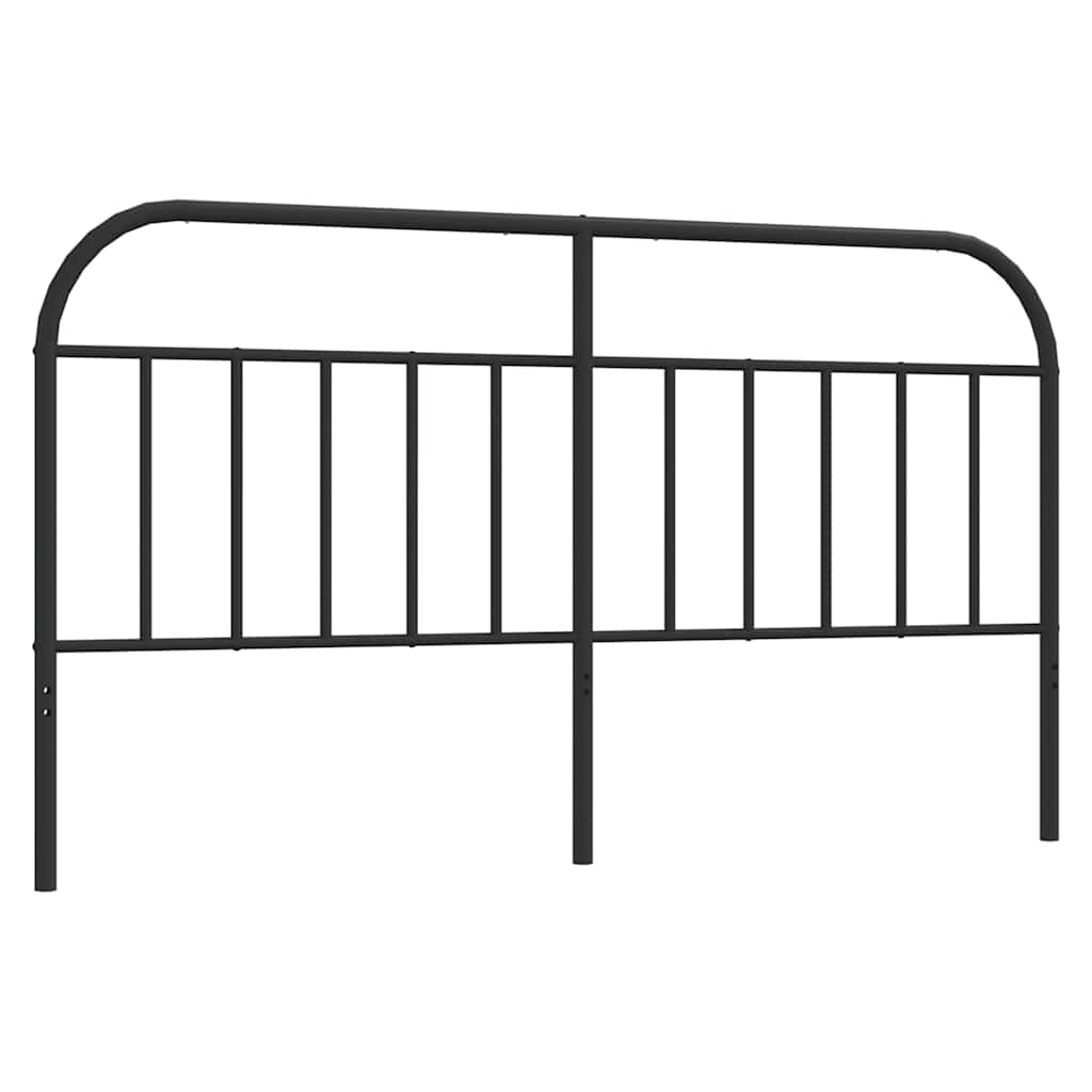 Metalno zamjensko uzglavlje crno 180 cm