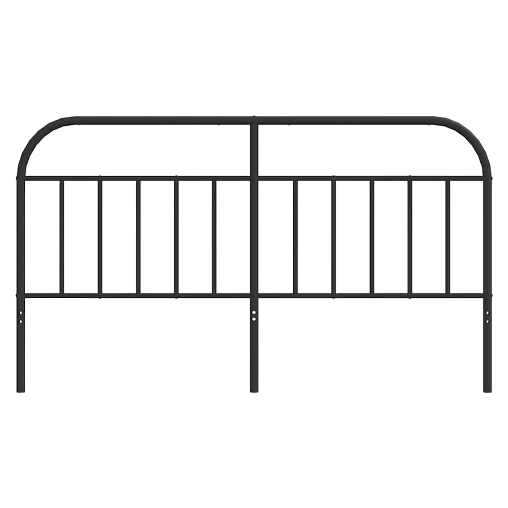 Metalno zamjensko uzglavlje crno 180 cm