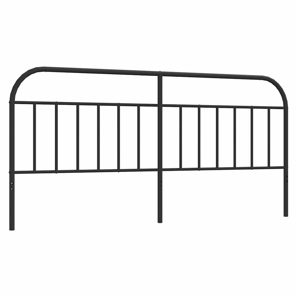 Metalno zamjensko uzglavlje crno 193 cm