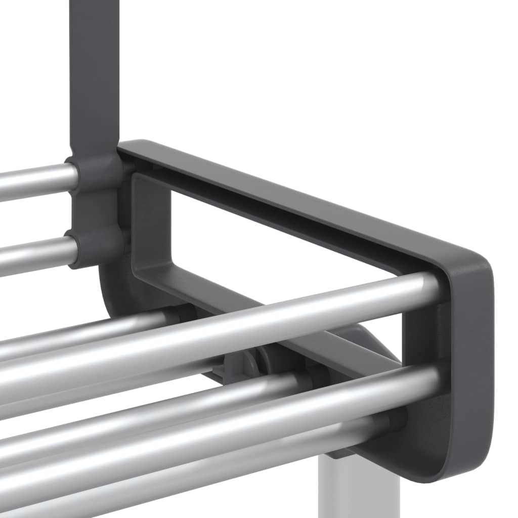 Organizator za vrata s 5 polica 52 x 20 x 135 cm aluminijski