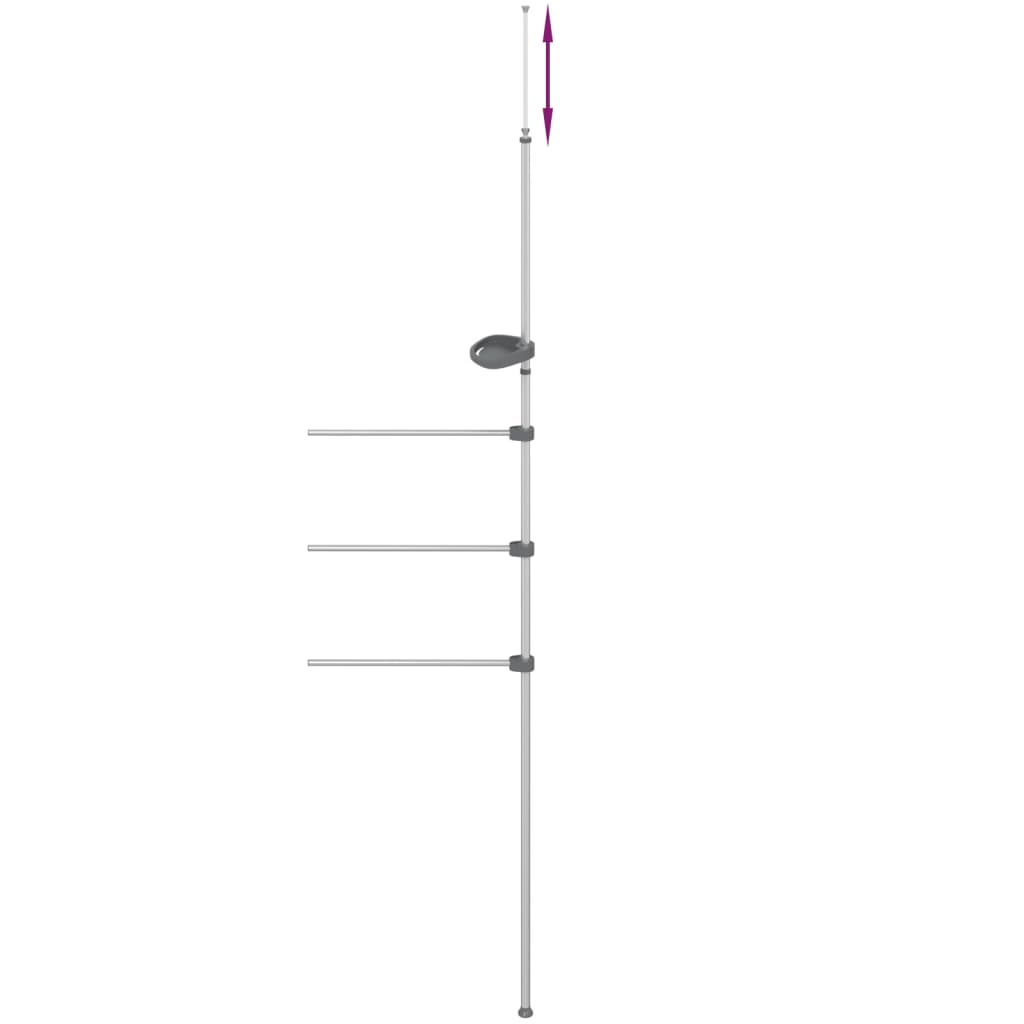 Držač za ručnike 47 x 280 cm aluminijski