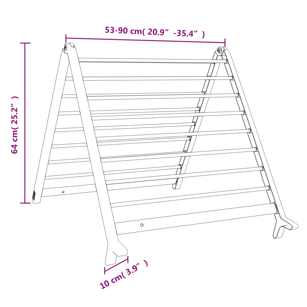 Stalak za sušenje za kadu produživi 53 - 90 cm aluminijski