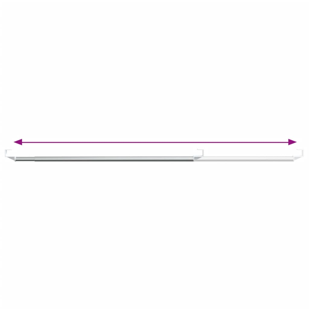 Karniše 2 kom bijelo-srebrne 40 - 60 cm aluminijske