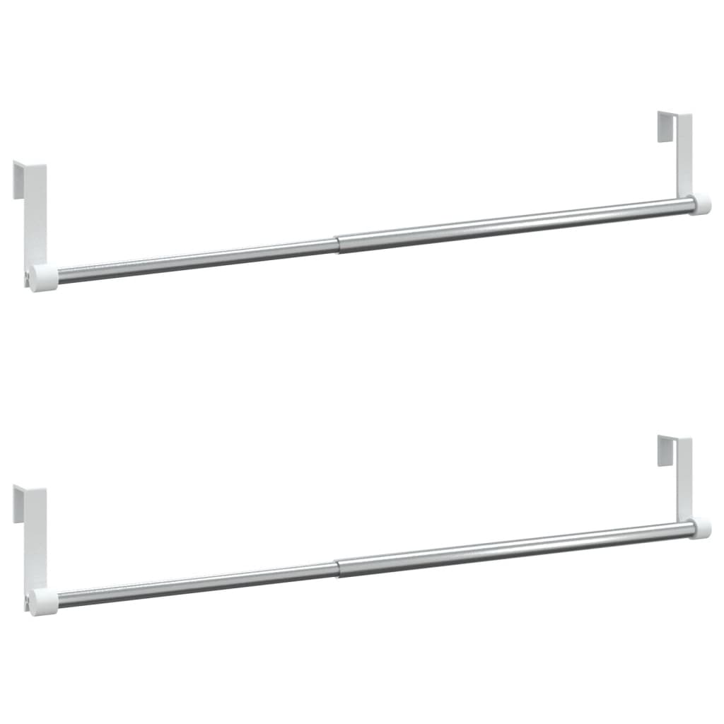Karniše 2 kom bijelo-srebrne 40 - 60 cm aluminijske