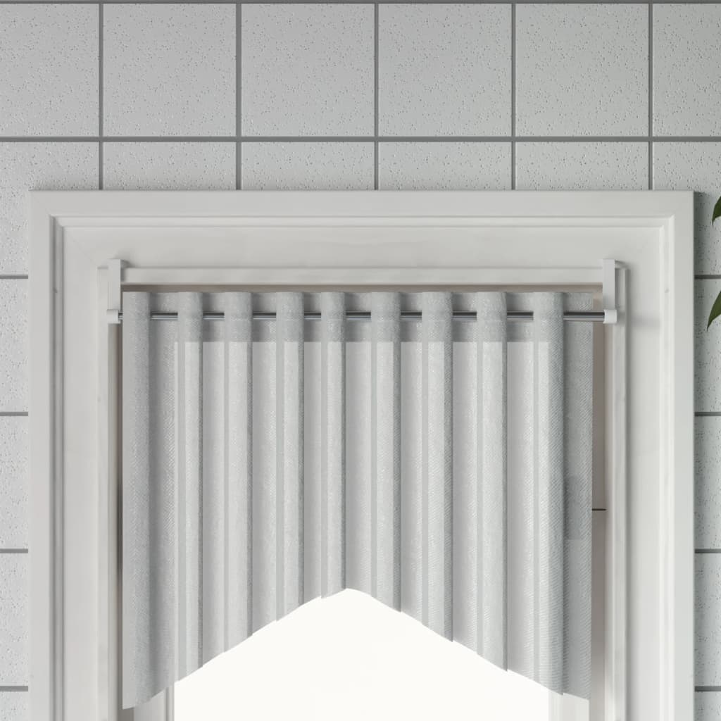 Karniše 2 kom bijelo-srebrne 40 - 60 cm aluminijske