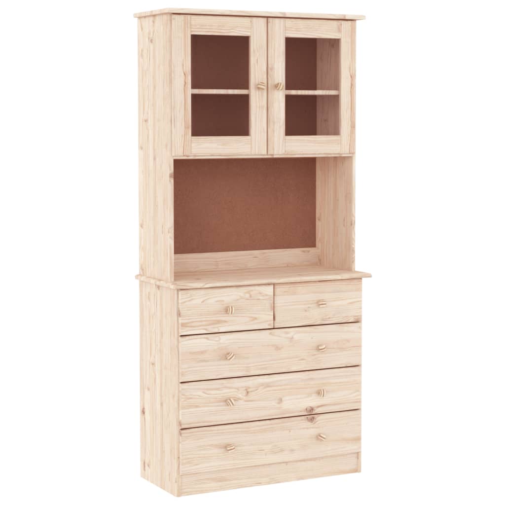 Visoka komoda ALTA 77 x 35 x 165 cm od masivne borovine