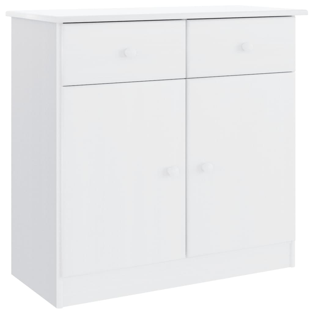 Komoda ALTA bijela 77 x 35 x 73 cm od masivne borovine