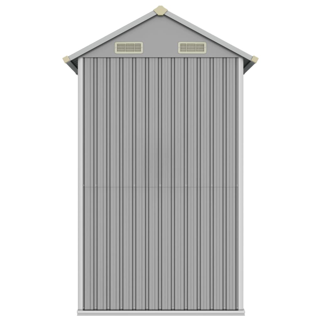 Vrtna kućica svijetlosiva 192x152,5x237 cm pocinčani čelik