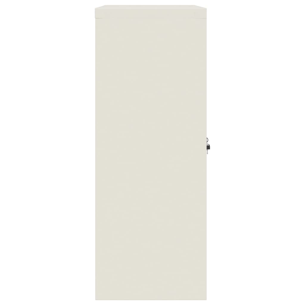 Ormarić za spise bijeli 90 x 40 x 105 cm čelični