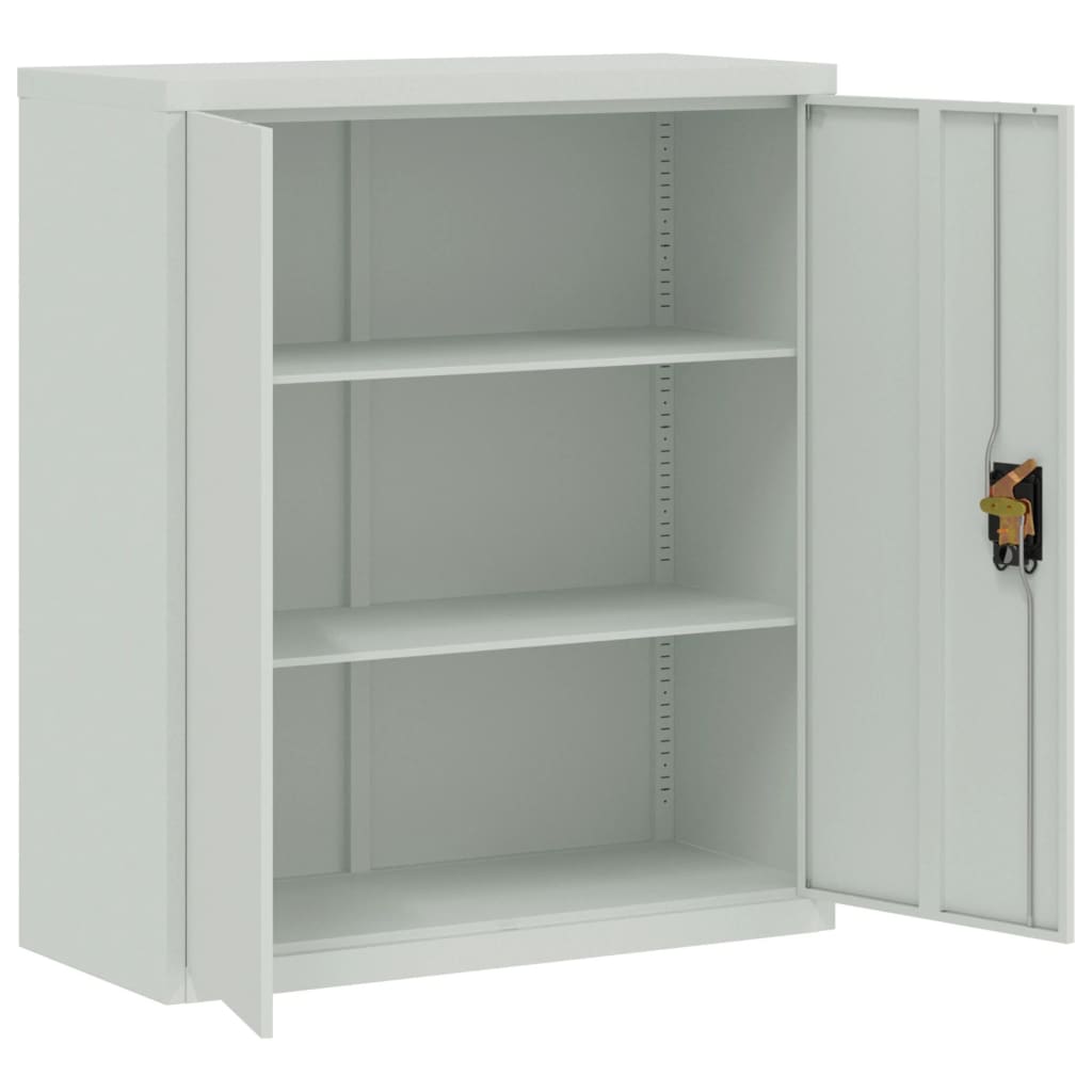 Ormarić za spise svjetlosivi 90 x 40 x 105 cm čelični
