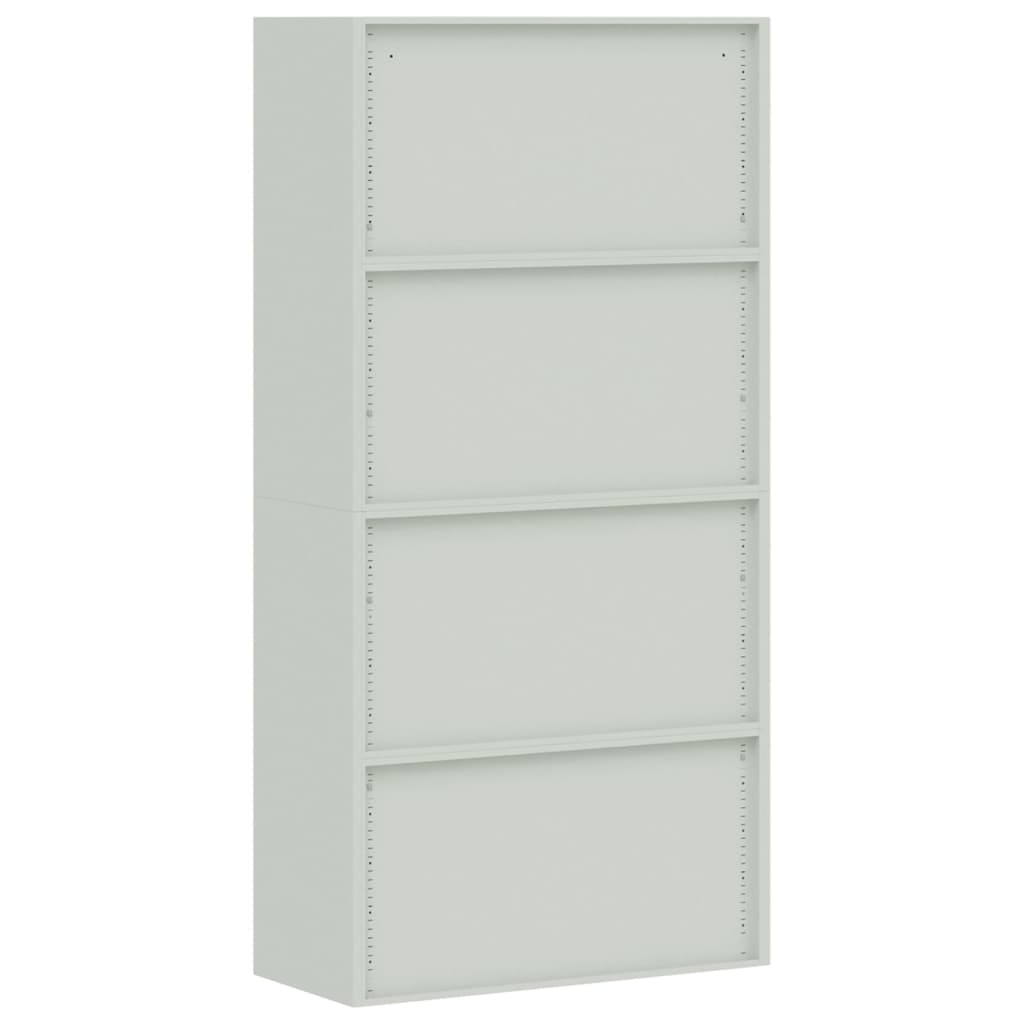 Ormarić za spise svjetlosivi 90 x 40 x 180 cm čelični
