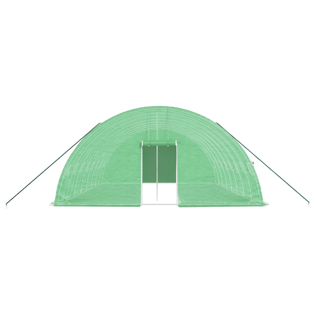 Plastenik s čeličnim okvirom zeleni 48 m² 8 x 6 x 2,85 m