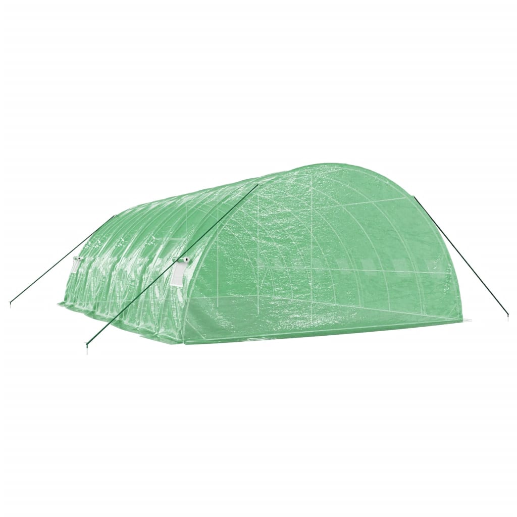 Plastenik s čeličnim okvirom zeleni 48 m² 8 x 6 x 2,85 m