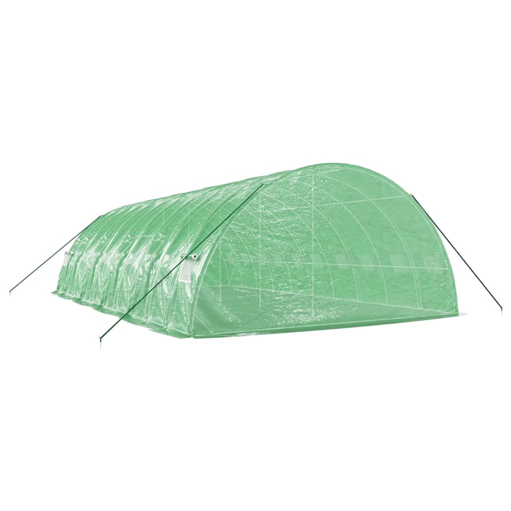 Plastenik s čeličnim okvirom zeleni 60 m² 10 x 6 x 2,85 m