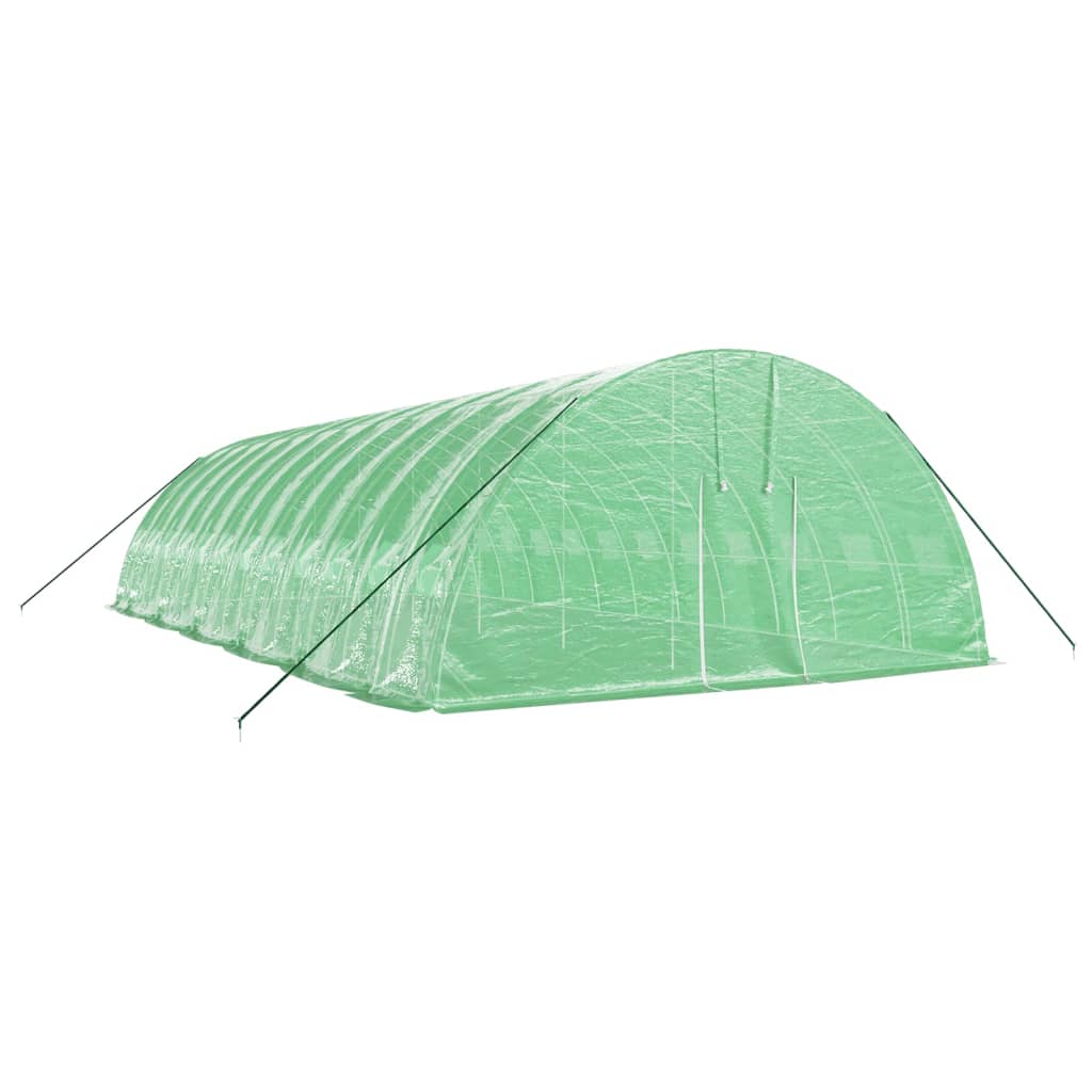 Plastenik s čeličnim okvirom zeleni 72 m² 12 x 6 x 2,85 m