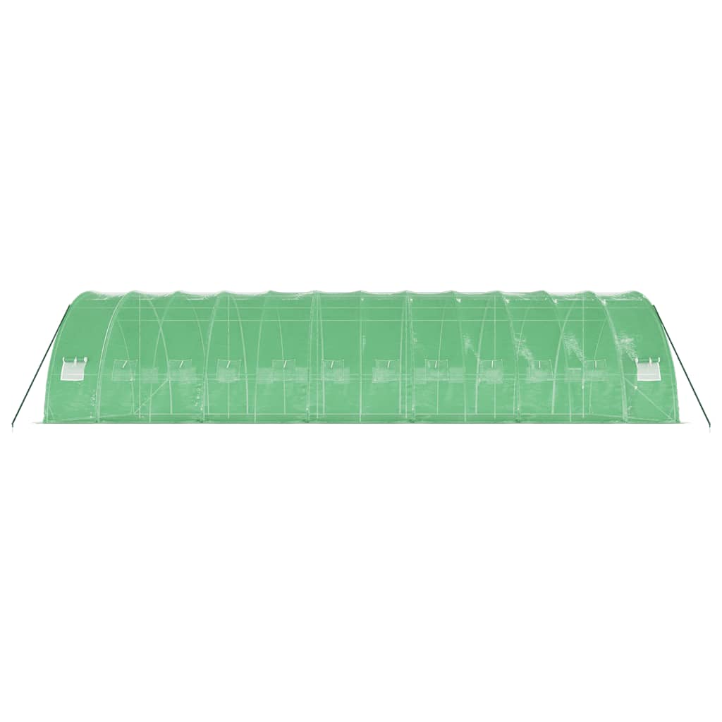 Plastenik s čeličnim okvirom zeleni 72 m² 12 x 6 x 2,85 m