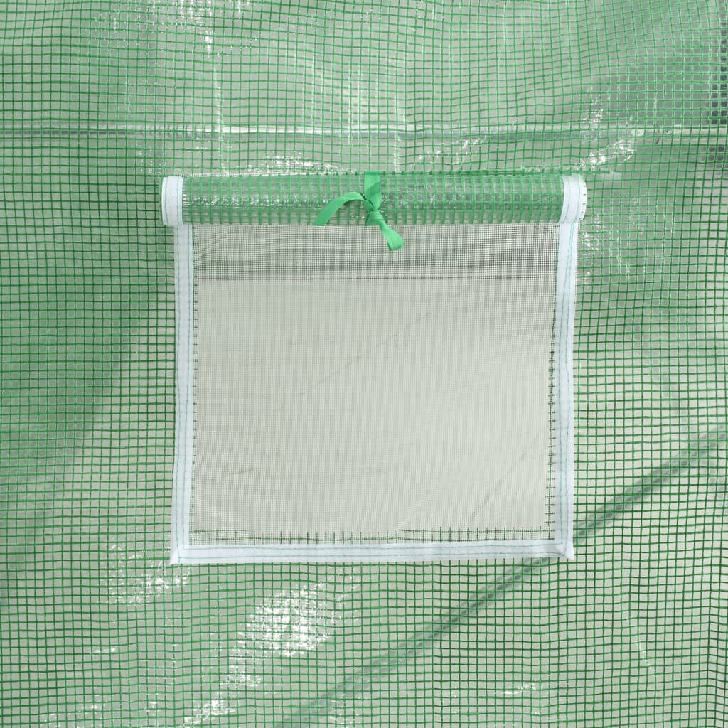 Plastenik s čeličnim okvirom zeleni 84 m² 14 x 6 x 2,85 m