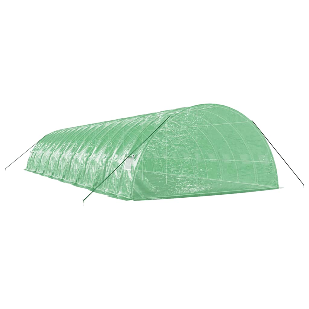 Plastenik s čeličnim okvirom zeleni 96 m² 16 x 6 x 2,85 m
