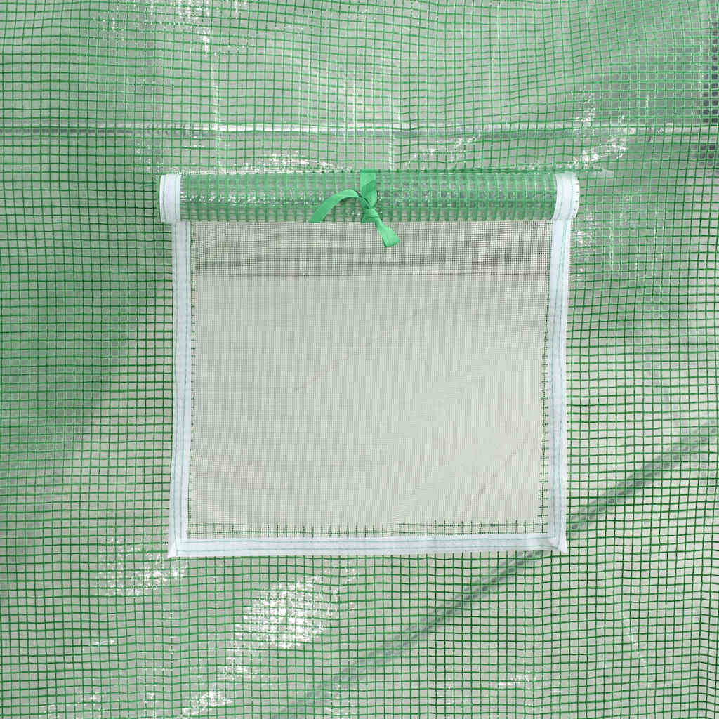 Plastenik s čeličnim okvirom zeleni 96 m² 16 x 6 x 2,85 m