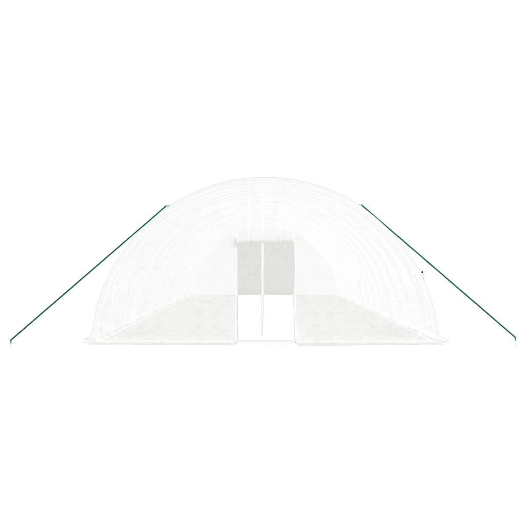 Plastenik s čeličnim okvirom bijeli 84 m² 14 x 6 x 2,85 m