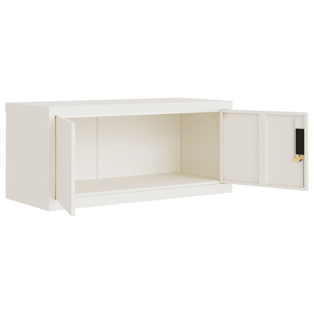 Ormarić za spise bijeli 90x40x130 cm čelični