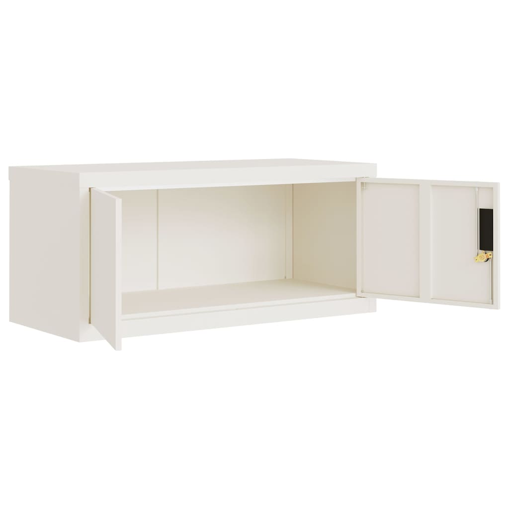 Ormarić za spise bijeli 90 x 40 x 180 cm čelični