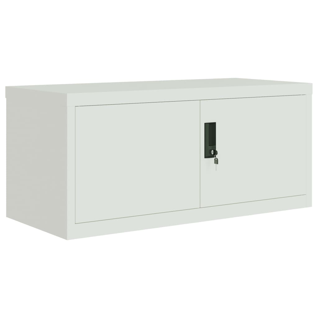 Ormarić za spise svjetlosivi 90 x 40 x 110 cm čelični