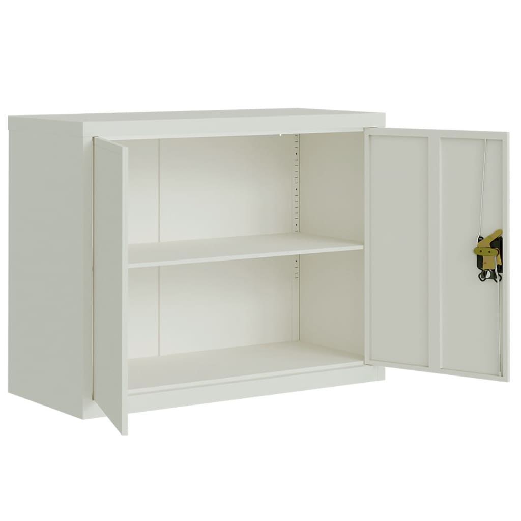 Ormarić za spise svjetlosivi 90 x 40 x 110 cm čelični