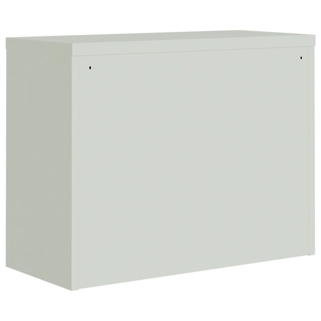 Ormarić za spise svjetlosivi 90 x 40 x 110 cm čelični