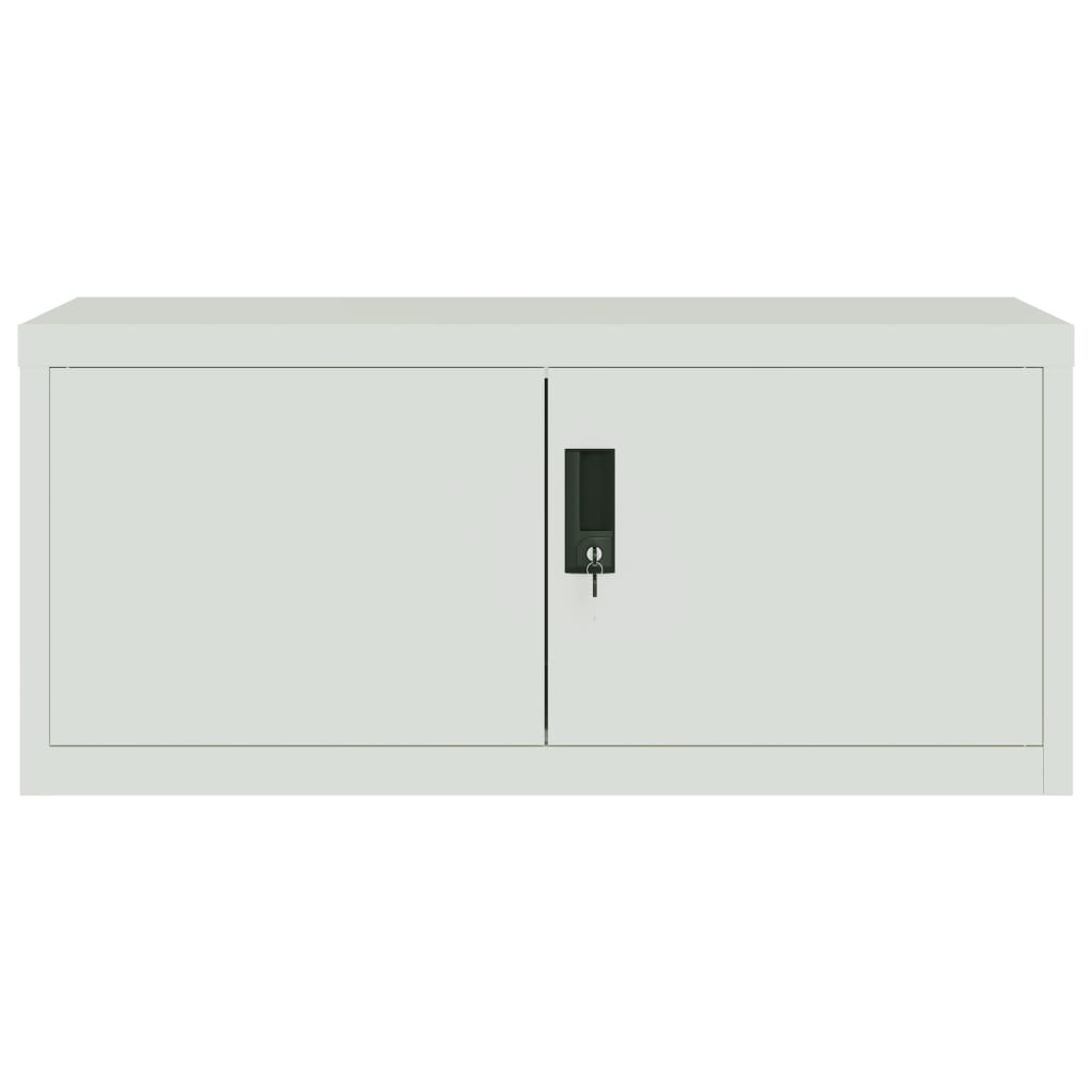 Ormarić za spise svjetlosivi 90 x 40 x 220 cm čelični