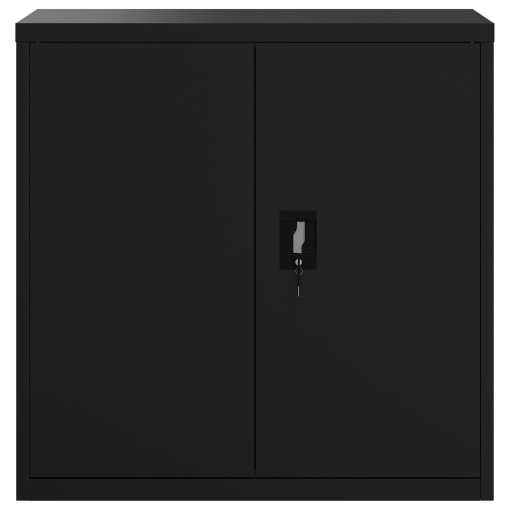 Ormarić za spise crni 90x40x130 cm čelični