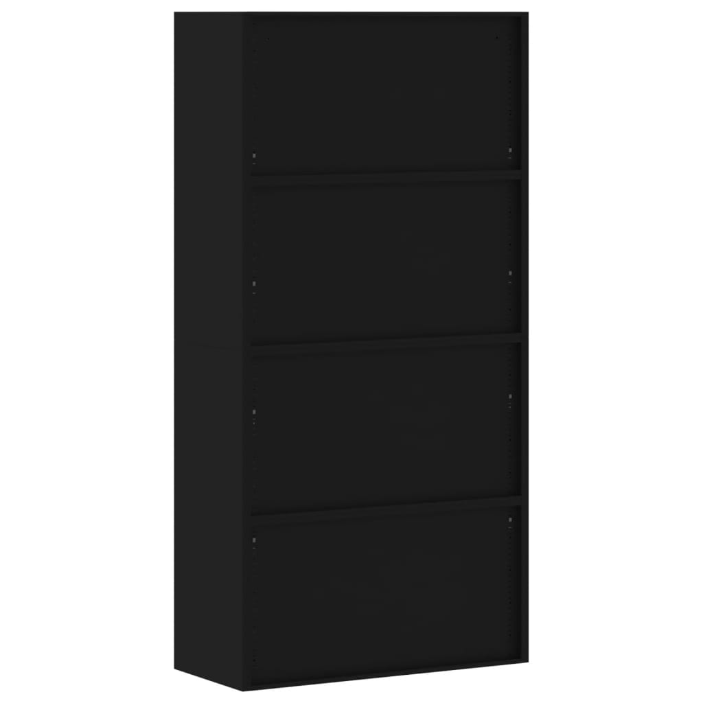 Ormarić za spise crni 90 x 40 x 220 cm čelični